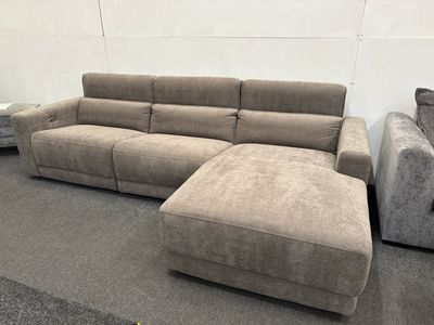 Marino 1 x Power Reclining Corner In Falcon Fabric