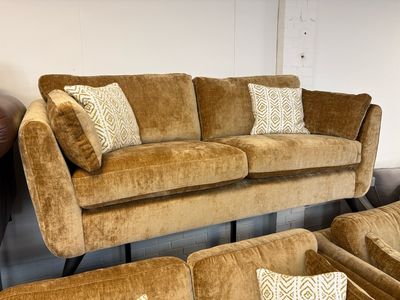 Hamlet 3 & 2 Seat Sofas & Armchair In Yellow Fabric