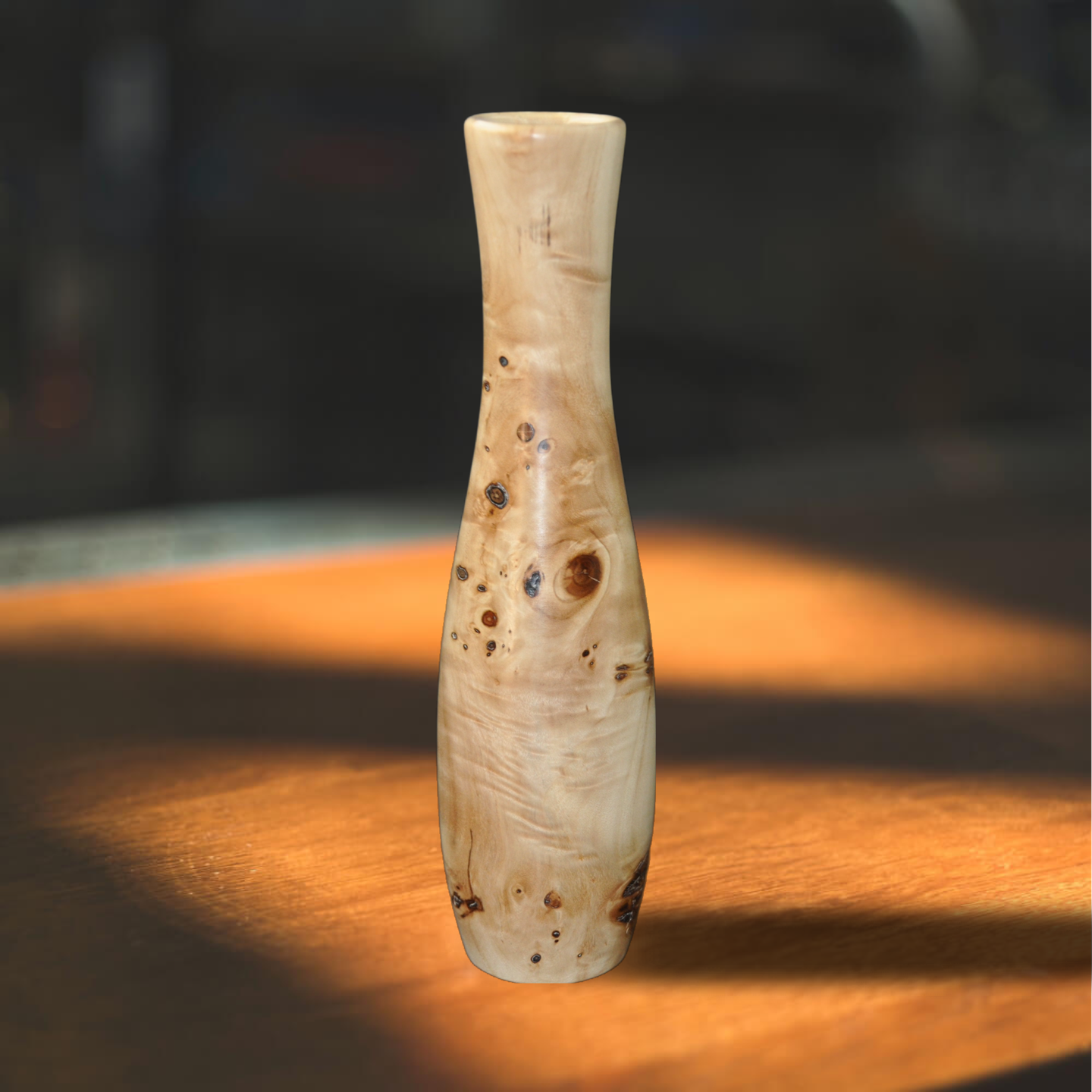 Vase aus Maserpappel Vase aus Maserpappel