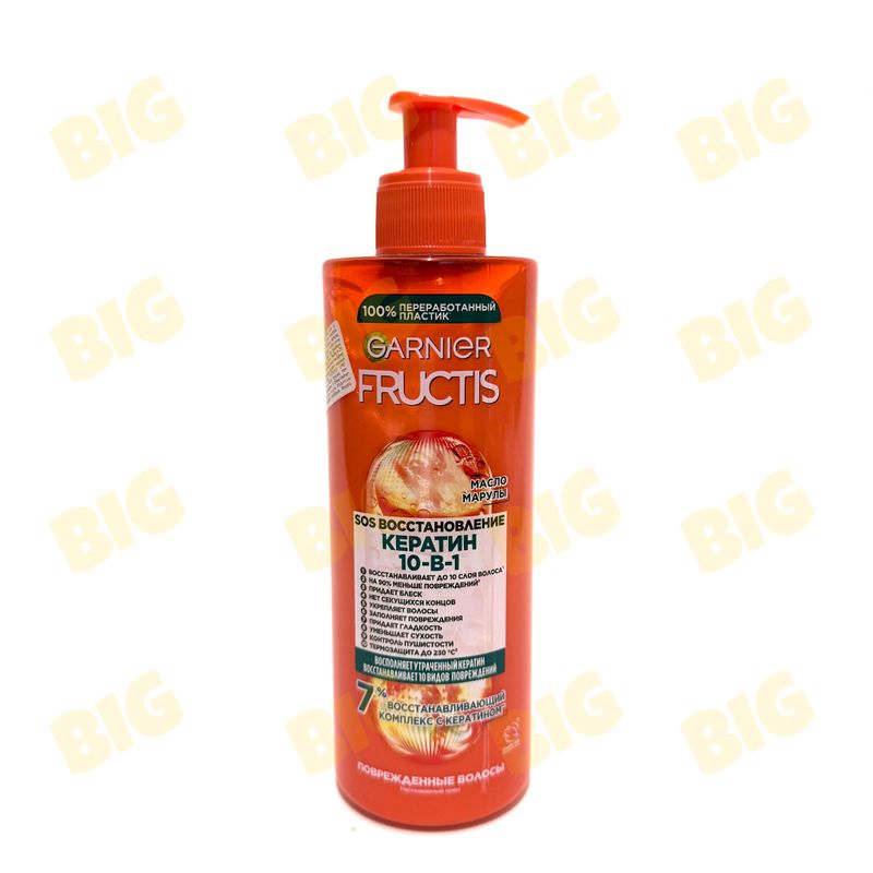 Մազերի կրեմ Garnier Fructis 10в1 SOS восстановление 400մլ․