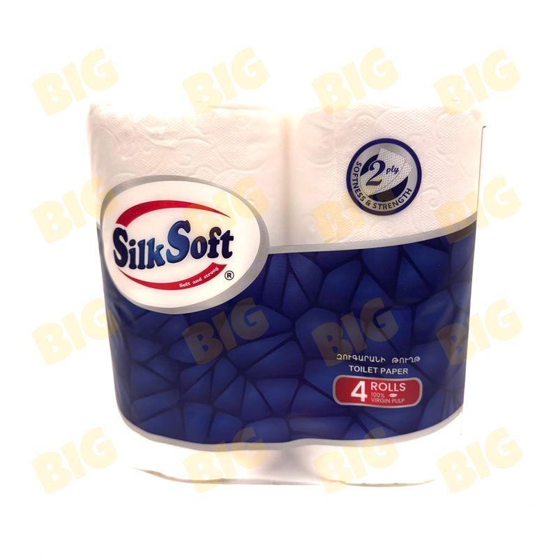 Զուգարանի թուղթ Silk Soft 4հատ 2շերտ