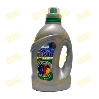 Լվացքի գել Wash&amp;Free ունիվերսալ լեռնային թարմություն 2լ․