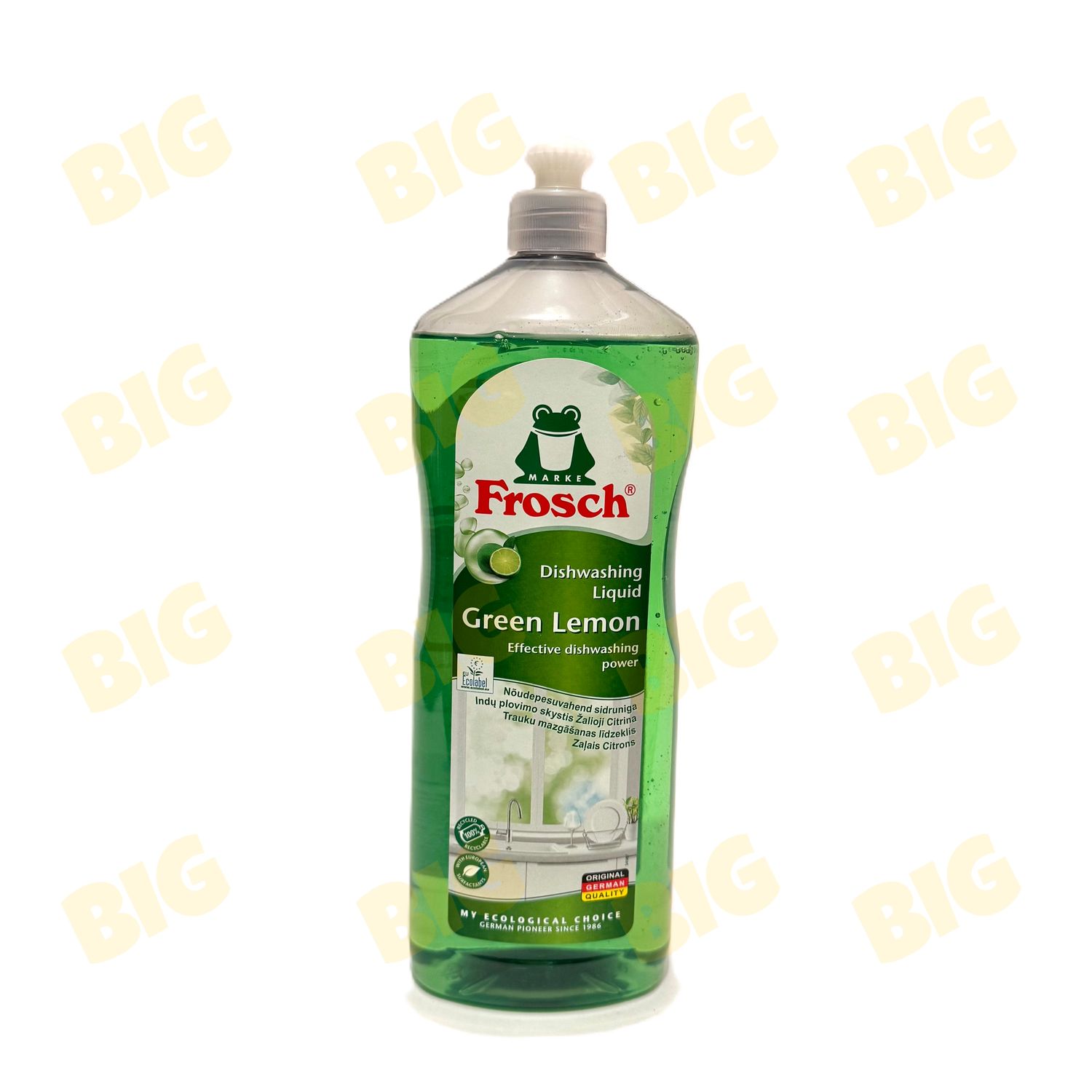 Սպասք լվանալու հեղուկ Frosch կանաչ կիտրոն 1լ․