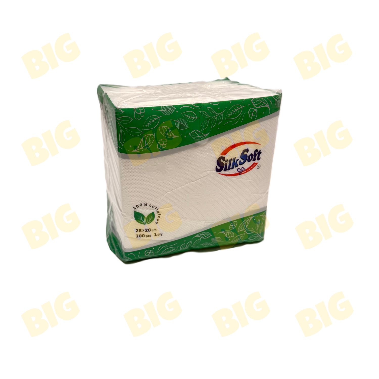 Անձեռոցիկ Silk Soft 1շերտ 100հատ 28*28սմ