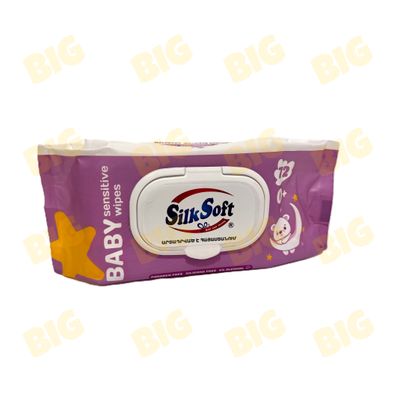 Խոնավ անձեռոցիկ Silk Soft մանկական 72հատ