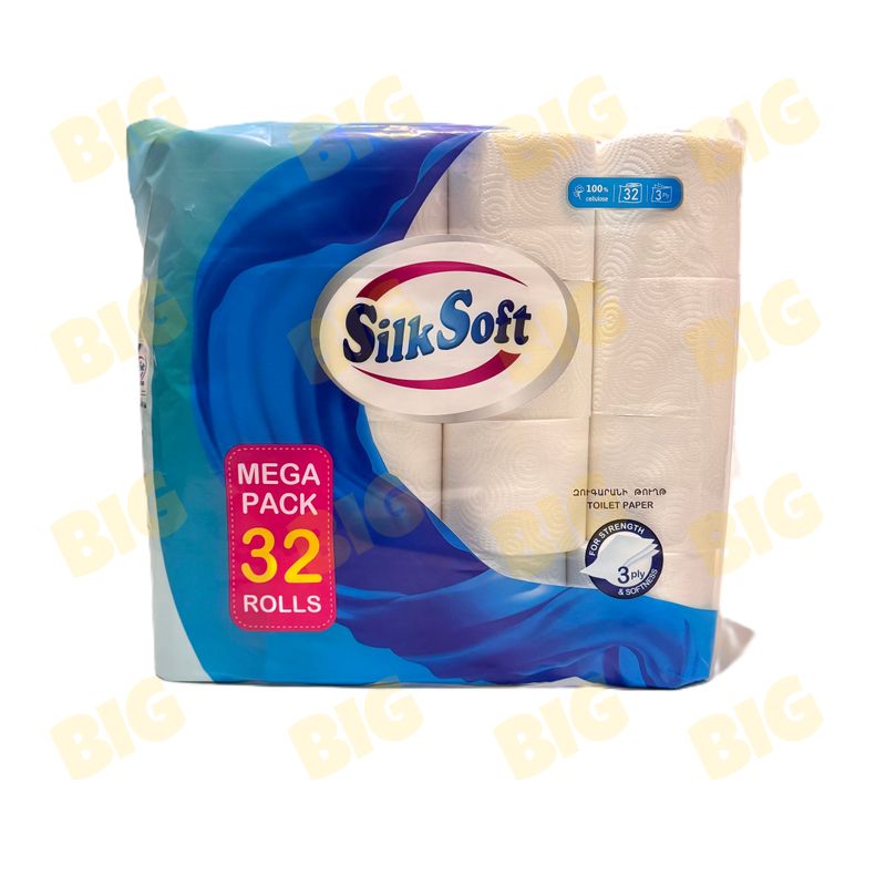 Զուգարանի թուղթ Silk Soft 32հատ 3շերտ