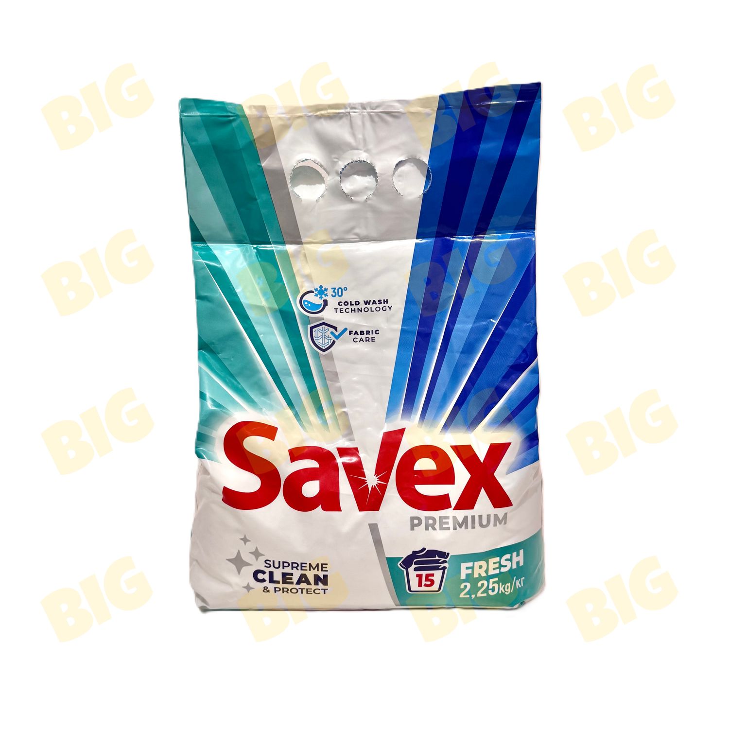 Լվացքի փոշի Savex Fresh ունիվերսալ 2,25կգ․