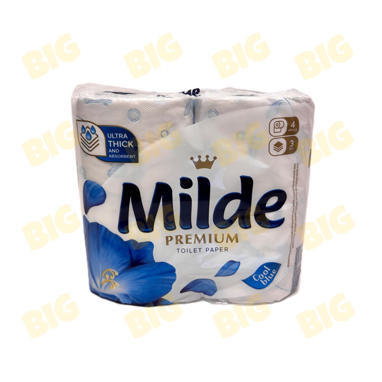Զուգարանի թուղթ Milde հոտավետ Cool Blue 4հատ 3շերտ