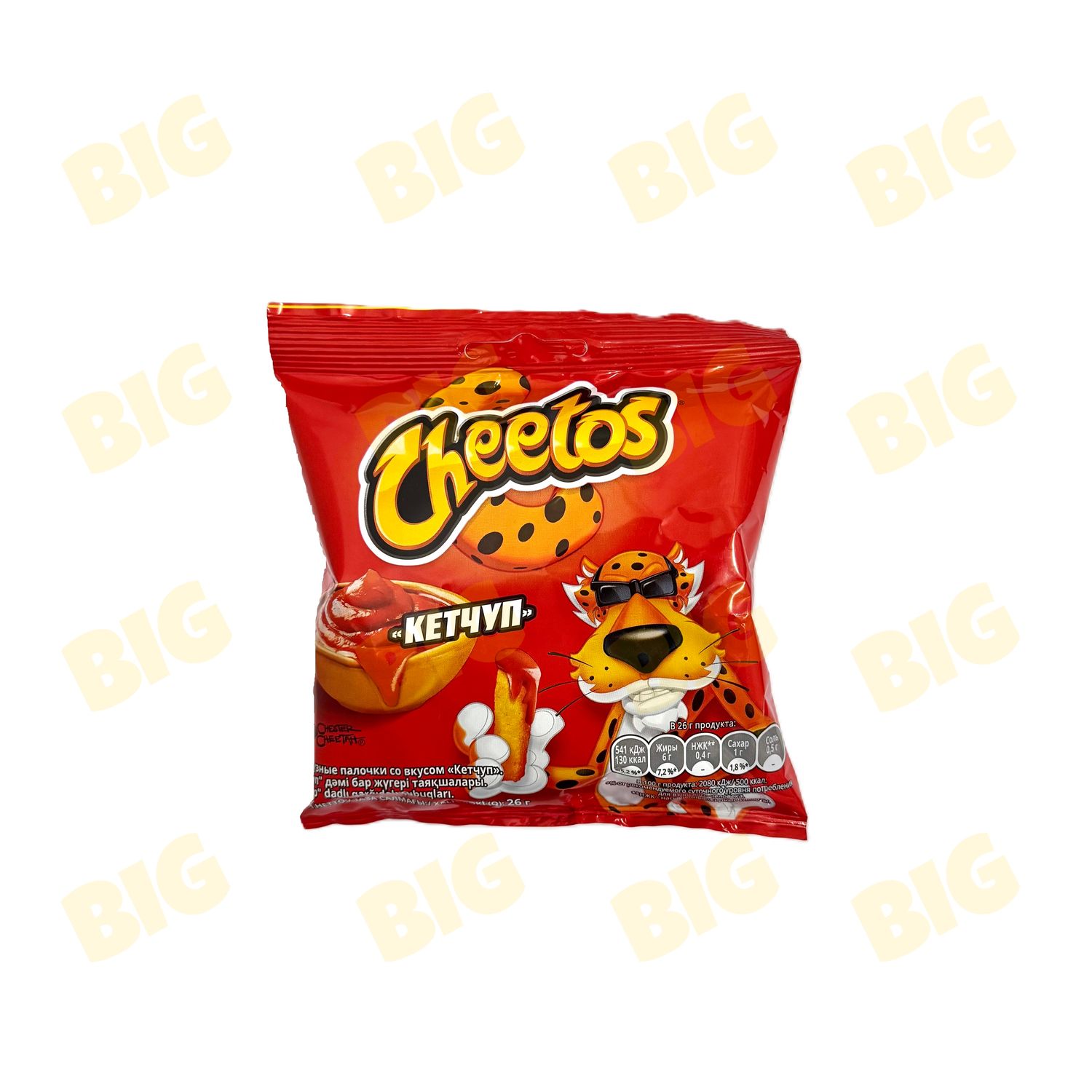 Եգիպտացորենի ձողիկներ «Cheetos» կետչուպ 26գր