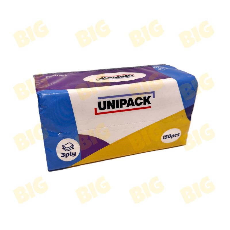 Անձեռոցիկ Unipack 3շերտ 150հատ 21սմ․