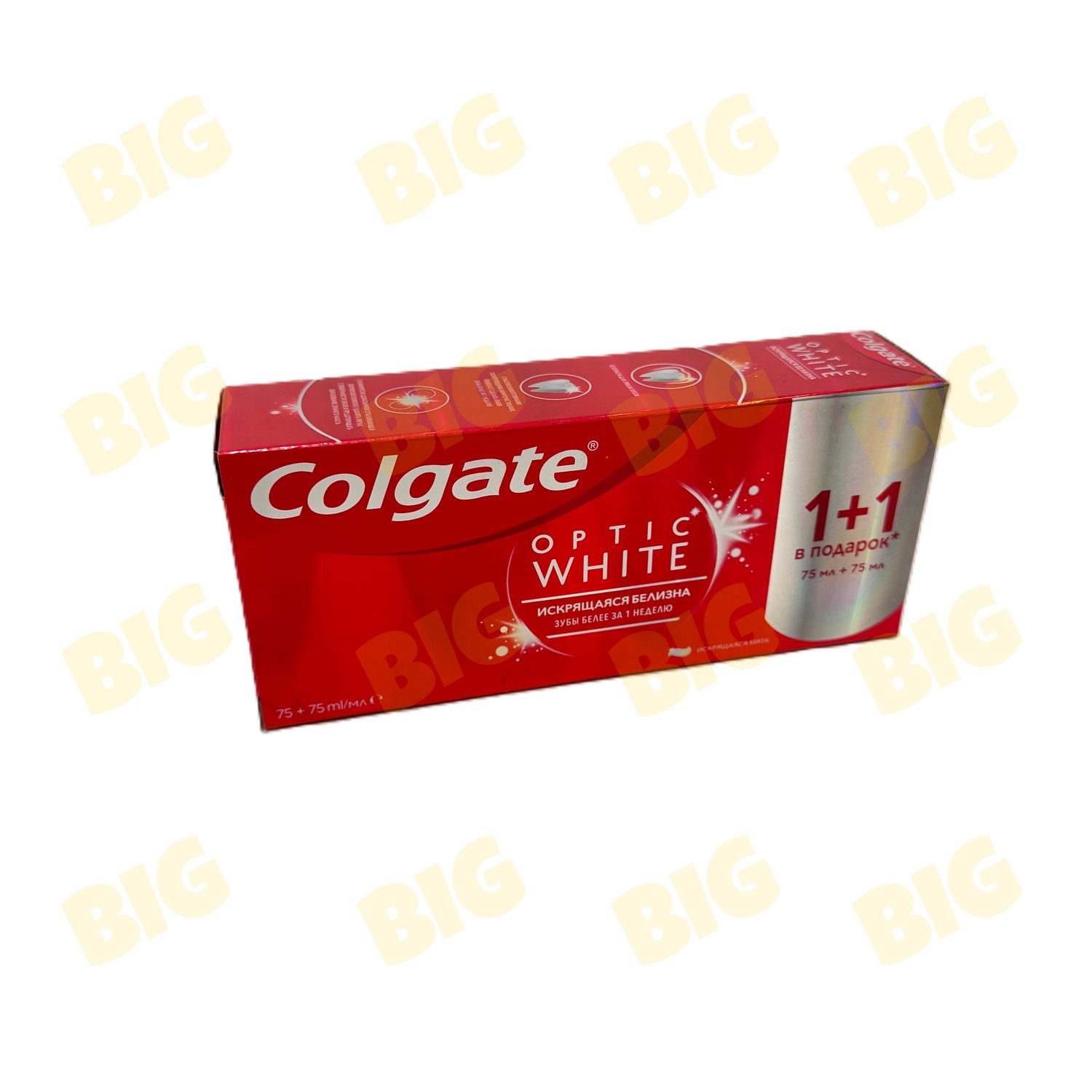Ատամի մածուկ Colgate Optic White 2հատ 75մլ․