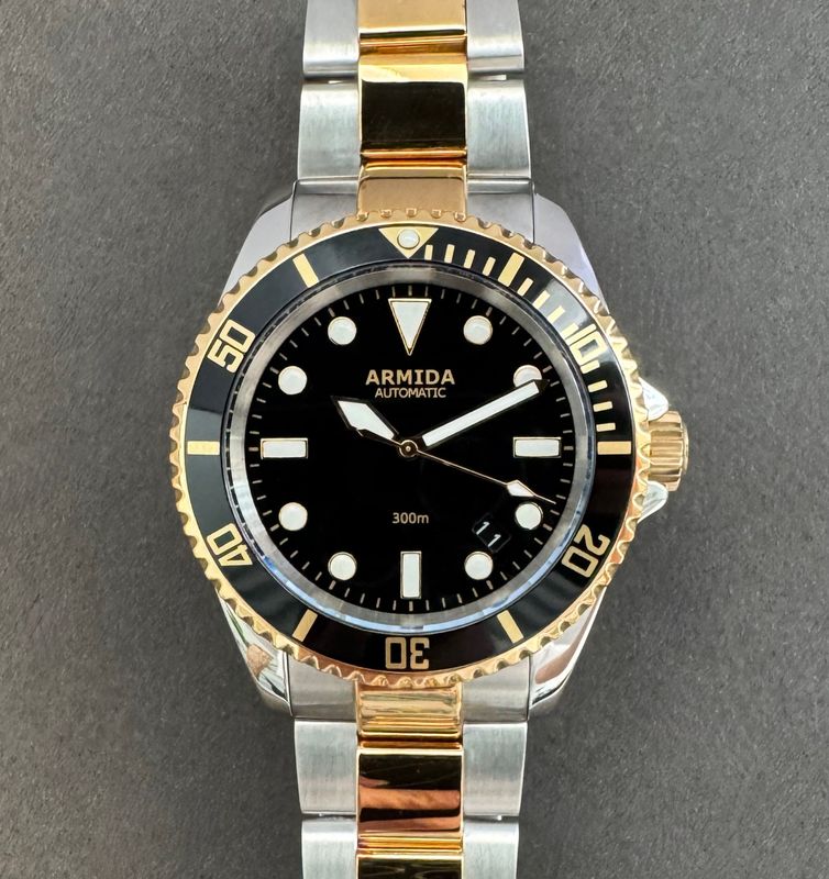 Armida A2 black dial NH35  two tone
