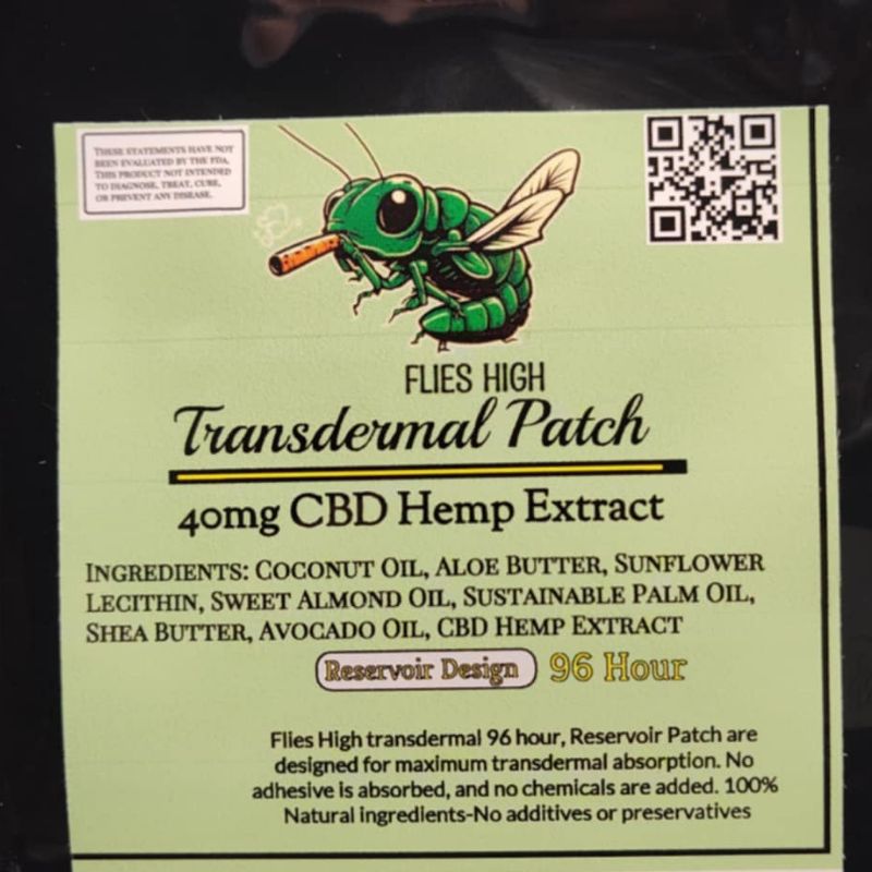 Flies High 40MG CBD Transdermal Patch