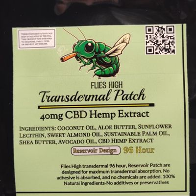 Flies High 40MG CBD Transdermal Patch