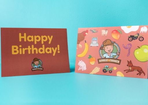George The Farmer Greeting Card