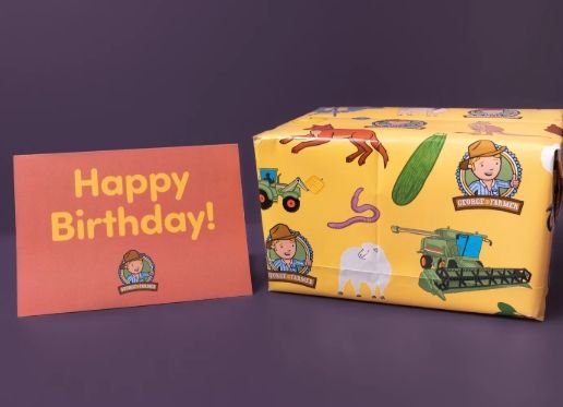George The Farmer Gift Wrap