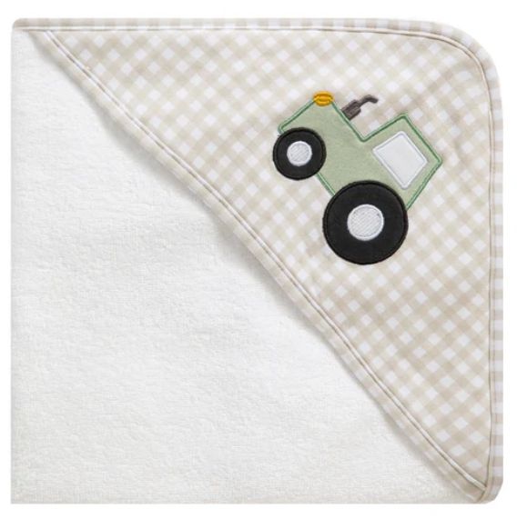 Tractor Ride Hooded Towel