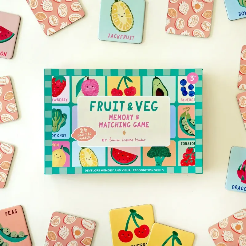 Fruit and Veg Memory & Matching Game