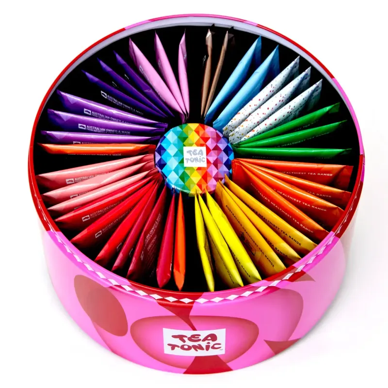 Energising Selection Round Tea Tin
