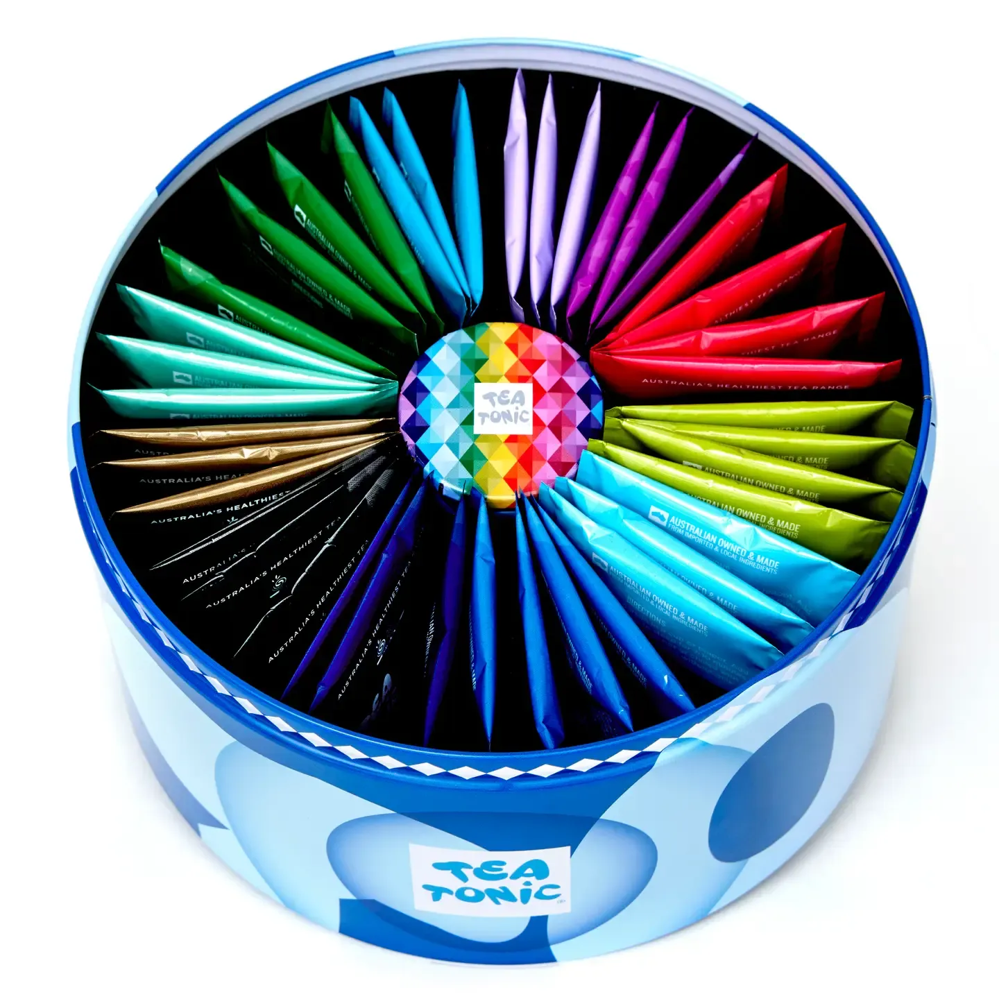 Calming Selection Round Tea Tin