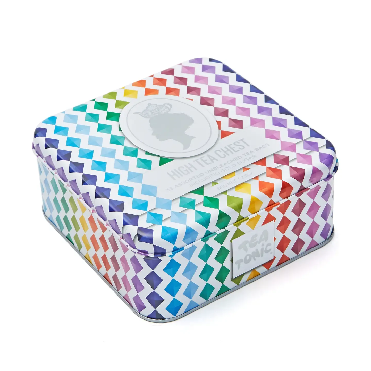 High Tea Chest - 33 Tea Bags & Mini Gold Sugar