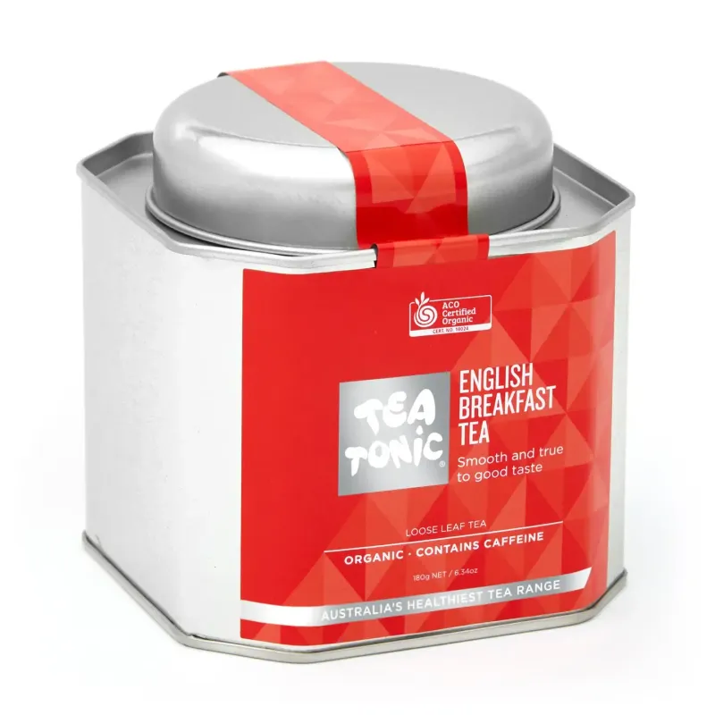 English Breakfast Tea Loose Leaf Caddy Tin