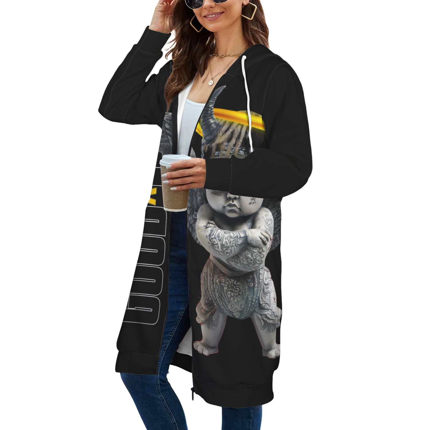 GOODXEVIL ALLOVER LONG JACKET