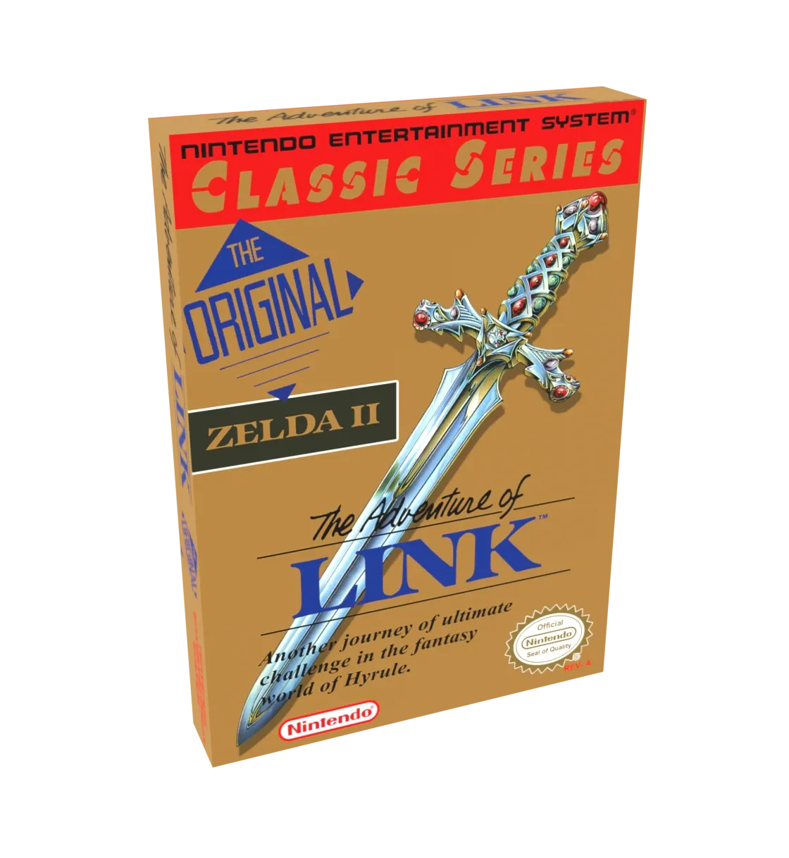 Zelda 2 [Classic Series] Reproduction Box