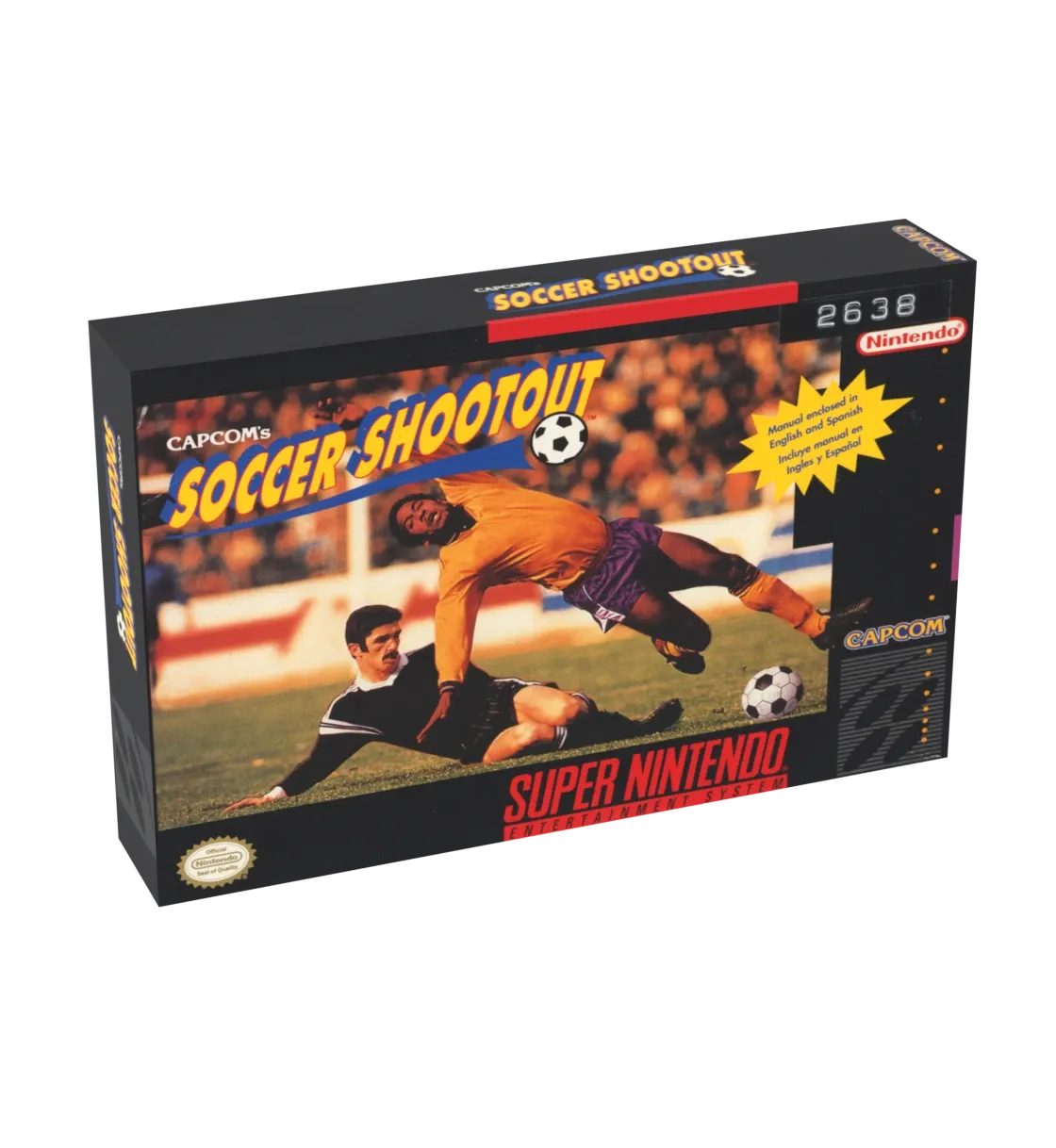 Capcom&#39;s Soccer Shootout Reproduction Box