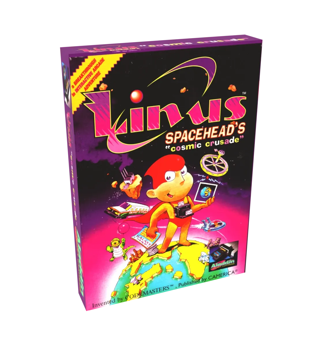 Linus Spacehead&#39;s Cosmic Crusade Reproduction Box