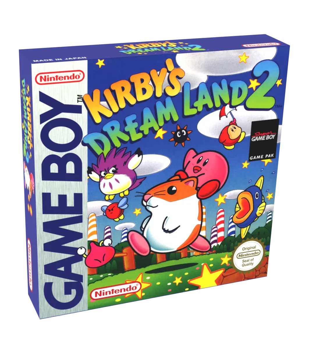 Kirby&#39;s Dream Land 2 Reproduction Box
