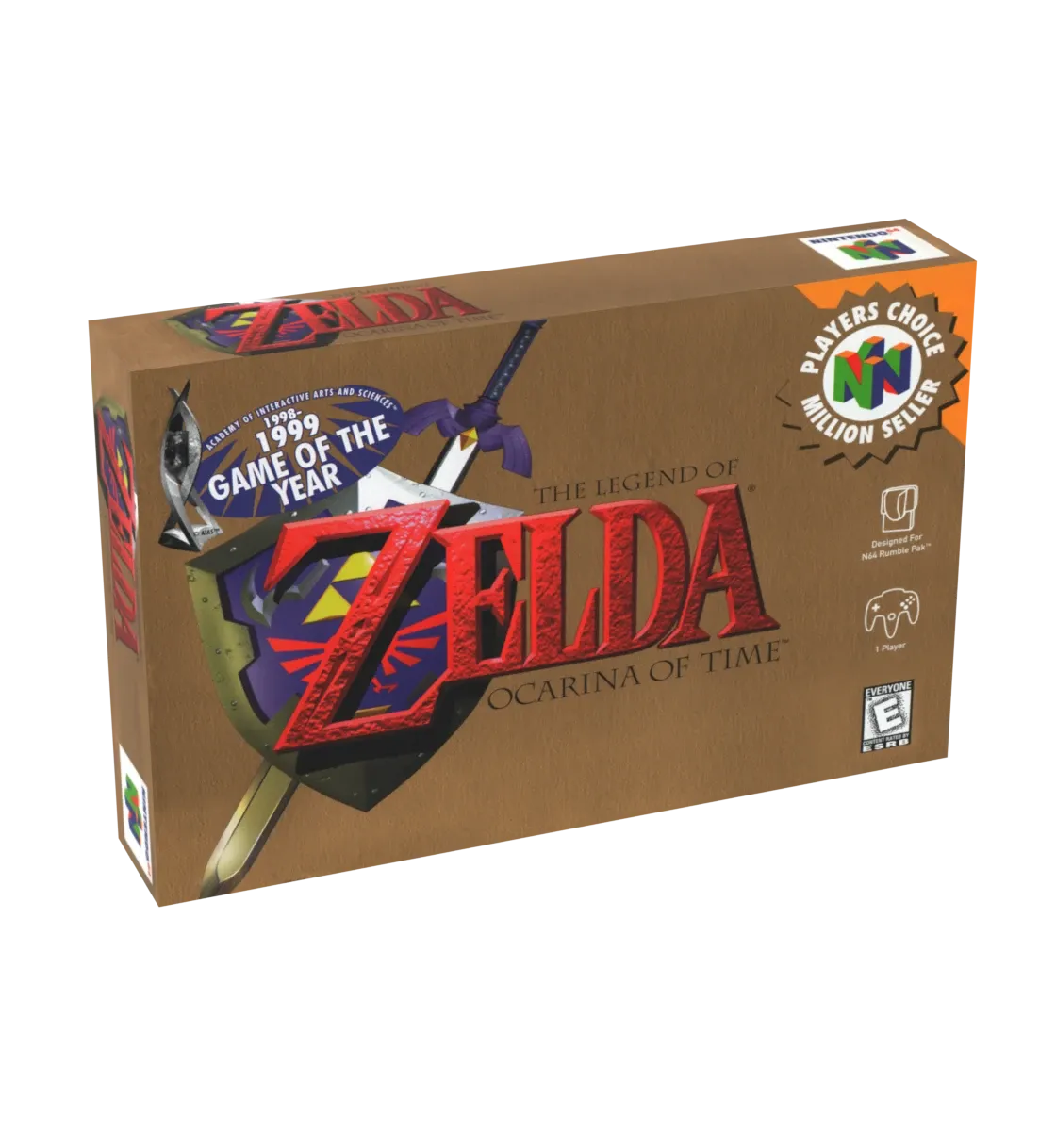 The Legend of Zelda Ocarina of Time [Player&#39;s Choice] Reproduction Box