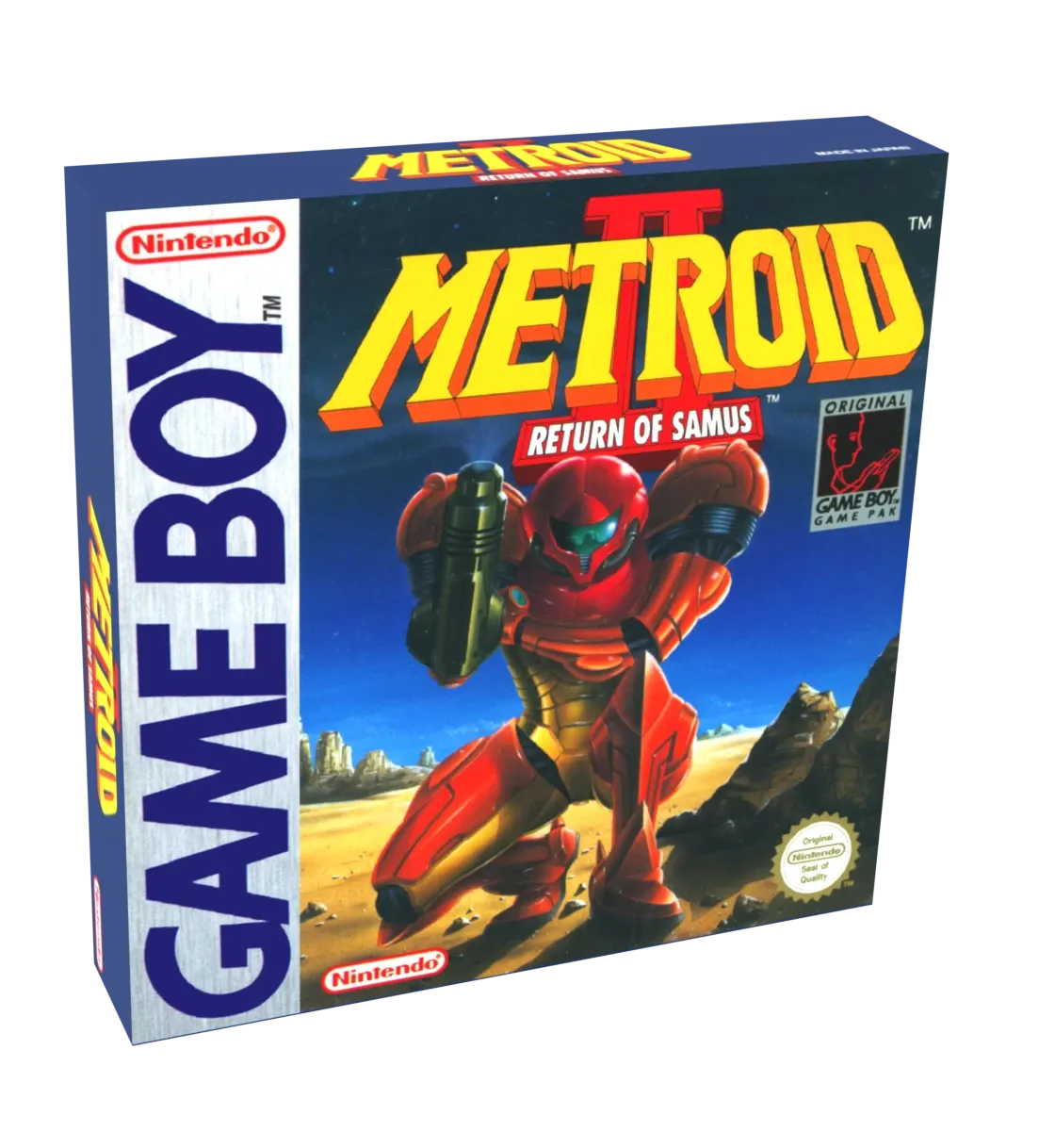 Metroid 2 Return of Samus Reproduction Box