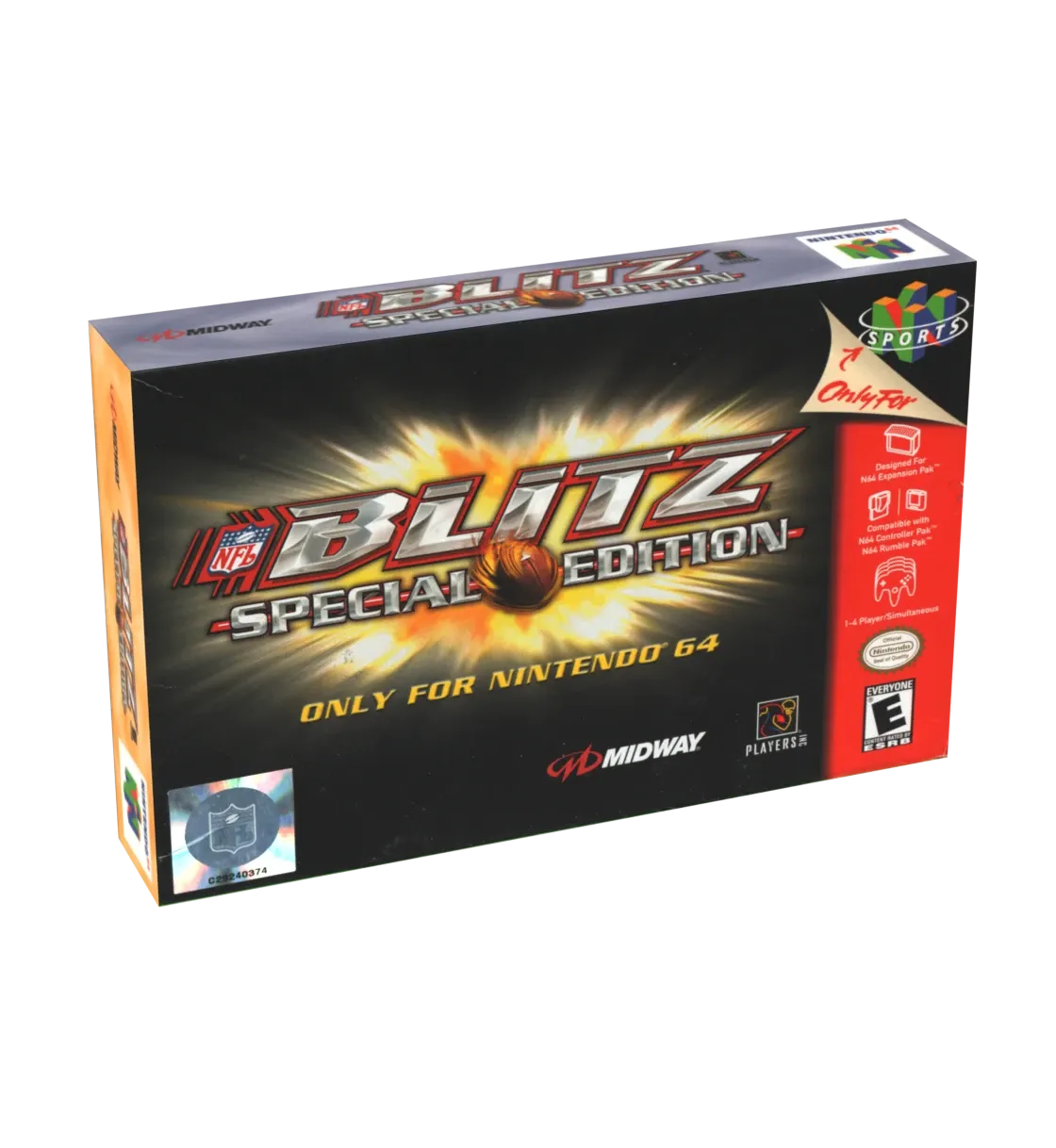 NFL Blitz Special Edition Reproduction Box