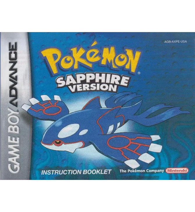 Pokemon Sapphire Reproduction Manual