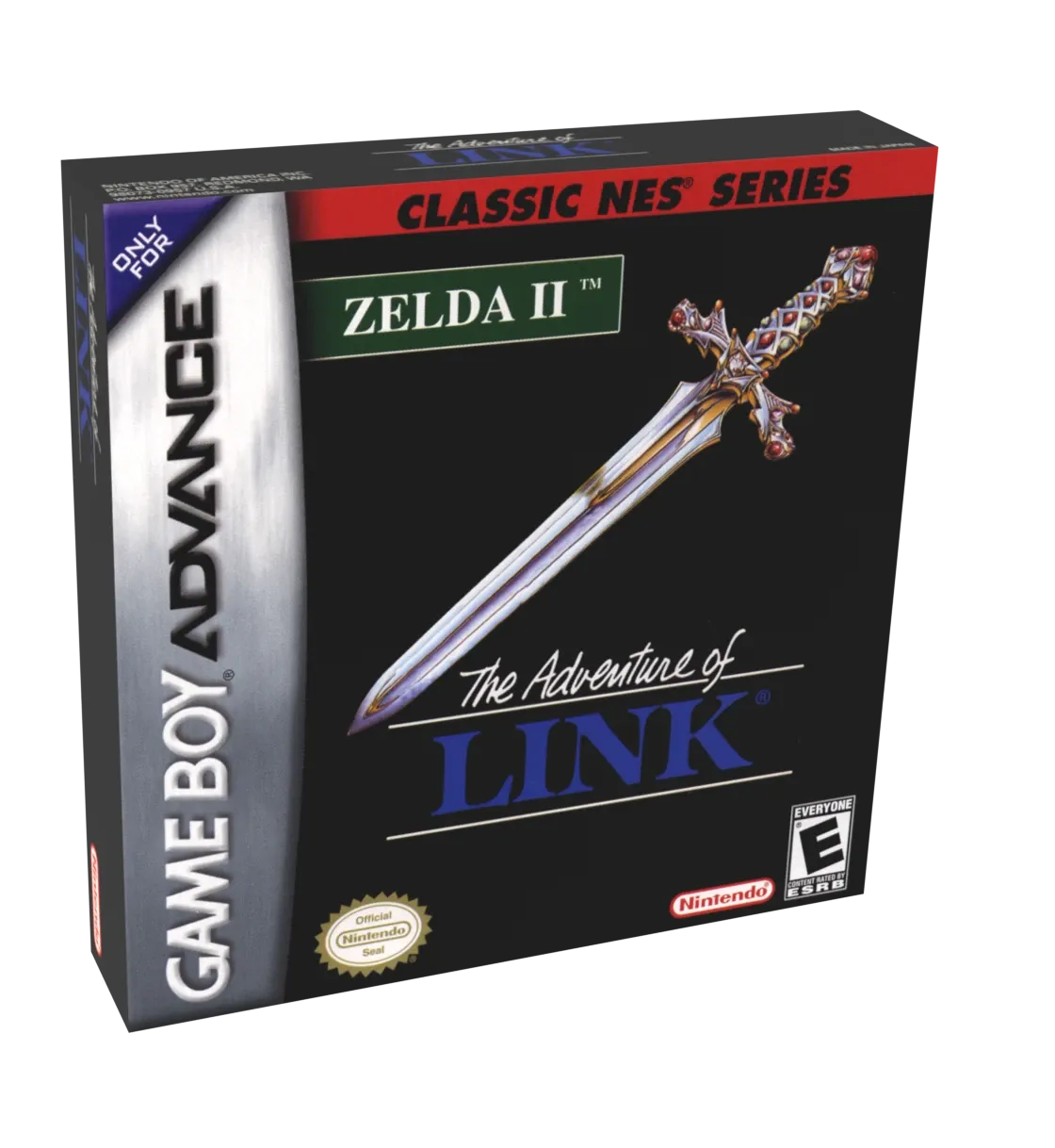 Zelda 2 [Classic NES Series] Reproduction Box