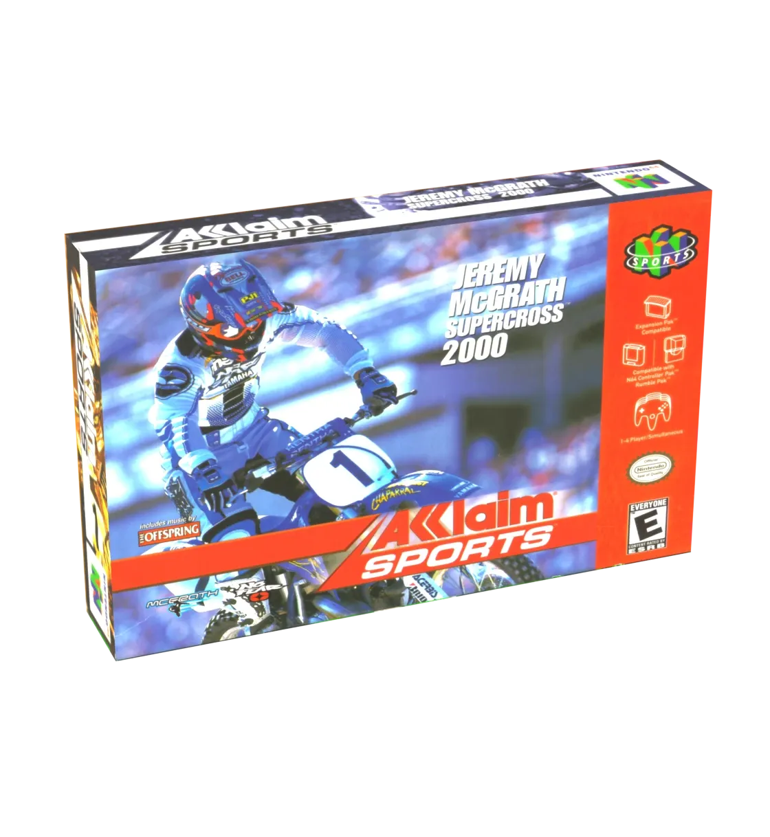 Jeremy McGrath Supercross 2000 Reproduction Box