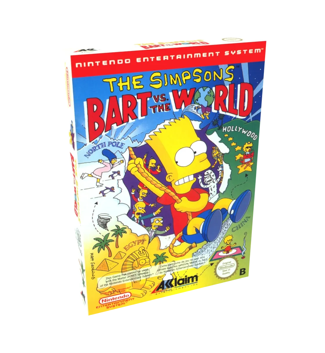 The Simpsons Bart vs The World Reproduction Box