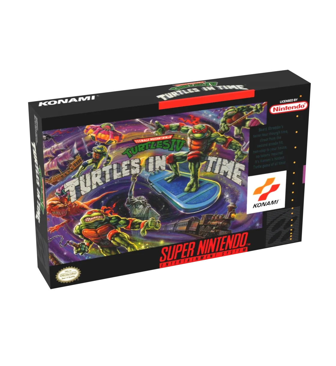 TMNT Turtles in Time Reproduction Box