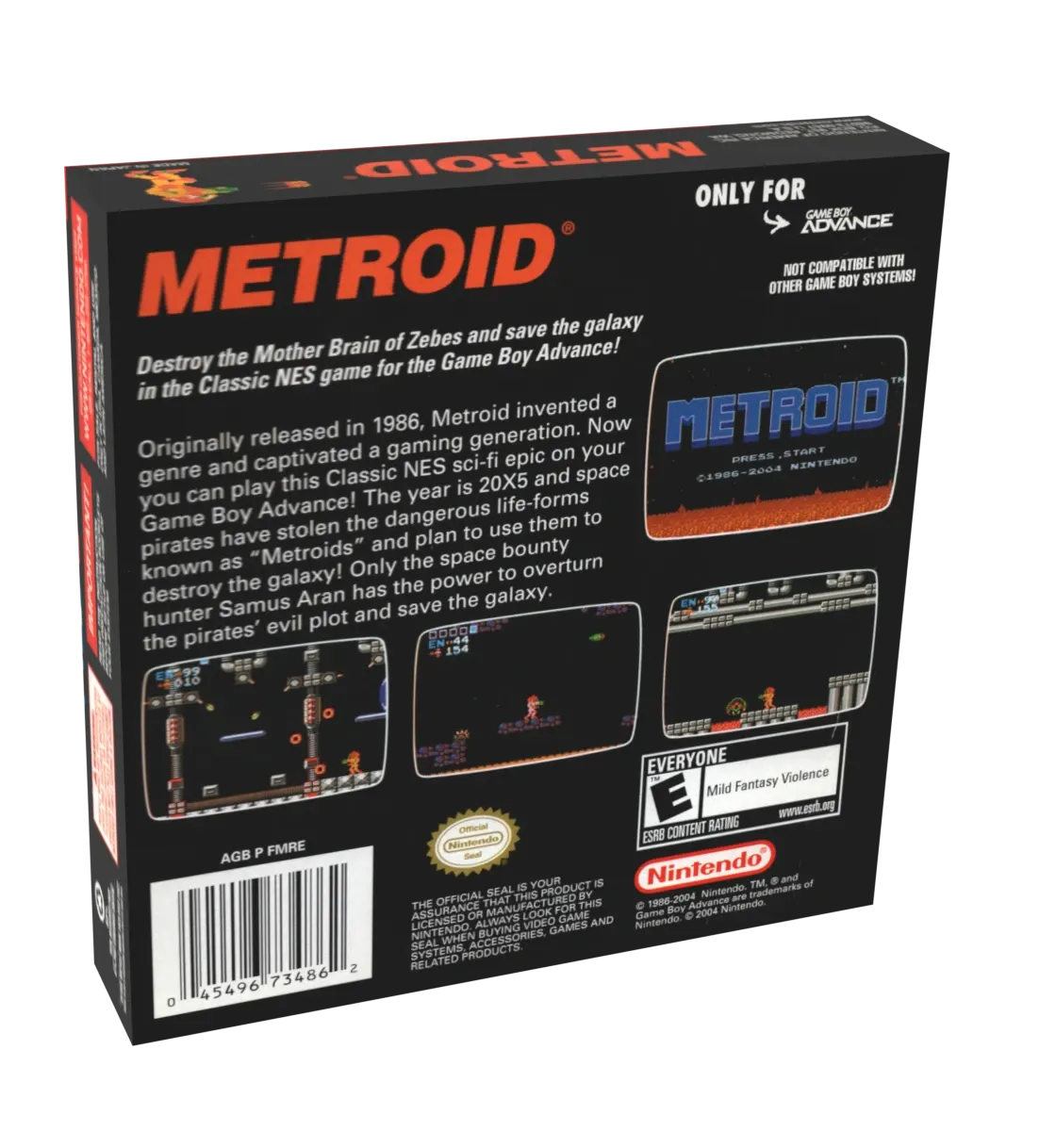 Metroid [Classic NES Series] Reproduction Box