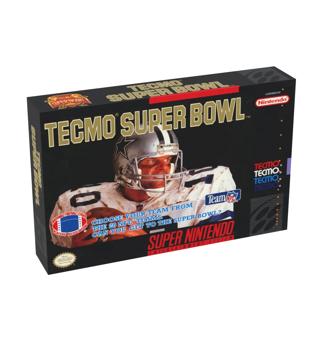 Tecmo Super Bowl Reproduction Box