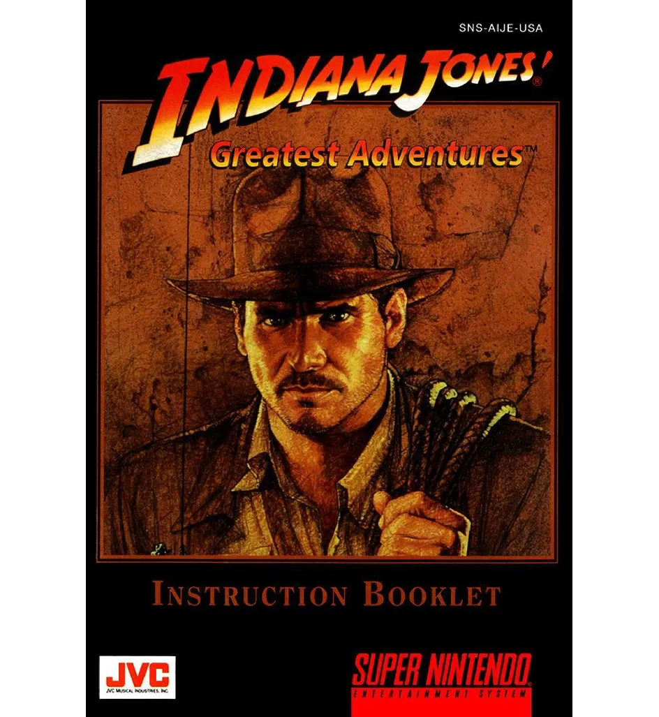 Indiana Jones Greatest Adventures Reproduction Manual