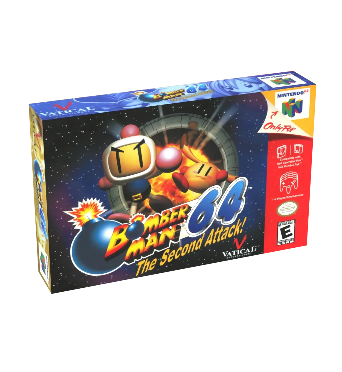 Bomberman 64 Second Attack Reproduction Box