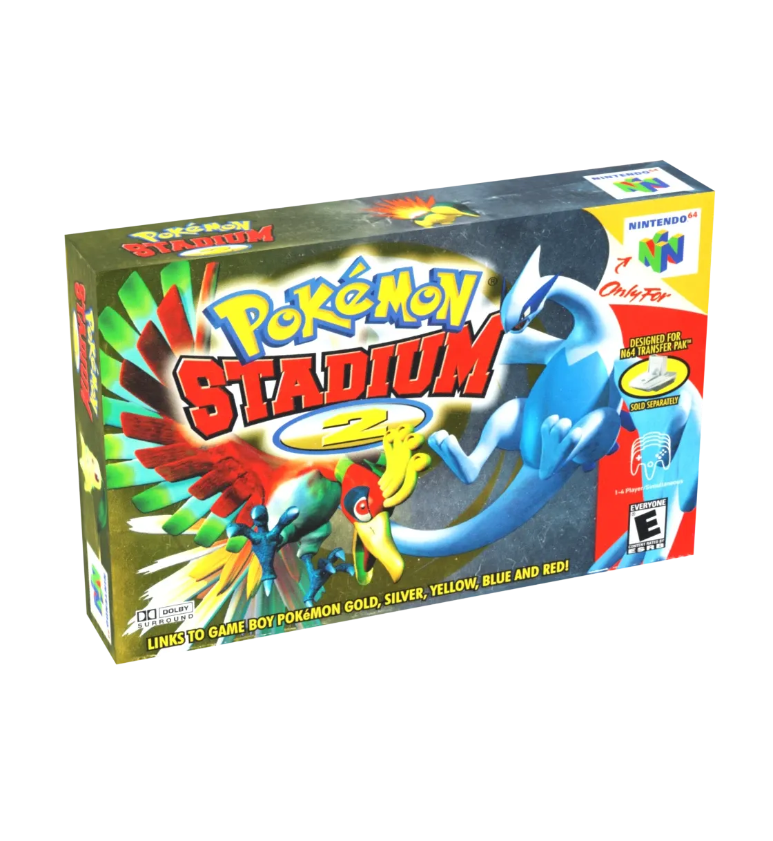 Pokemon Stadium 2 Reproduction Box