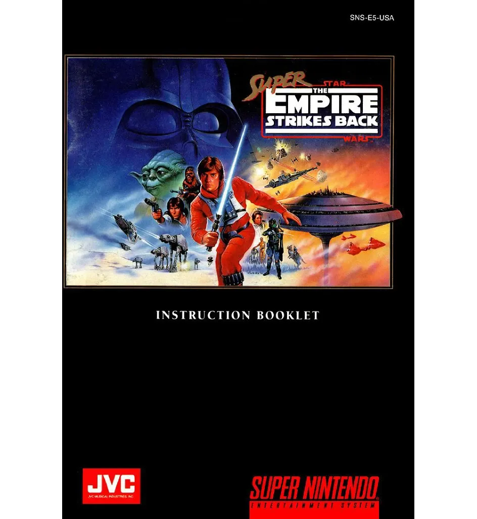 Super Star Wars Empire Strikes Back Reproduction Manual