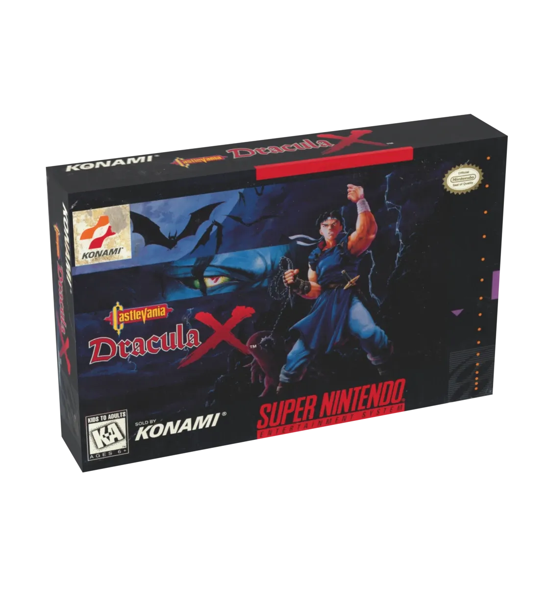 Castlevania Dracula X Reproduction Box