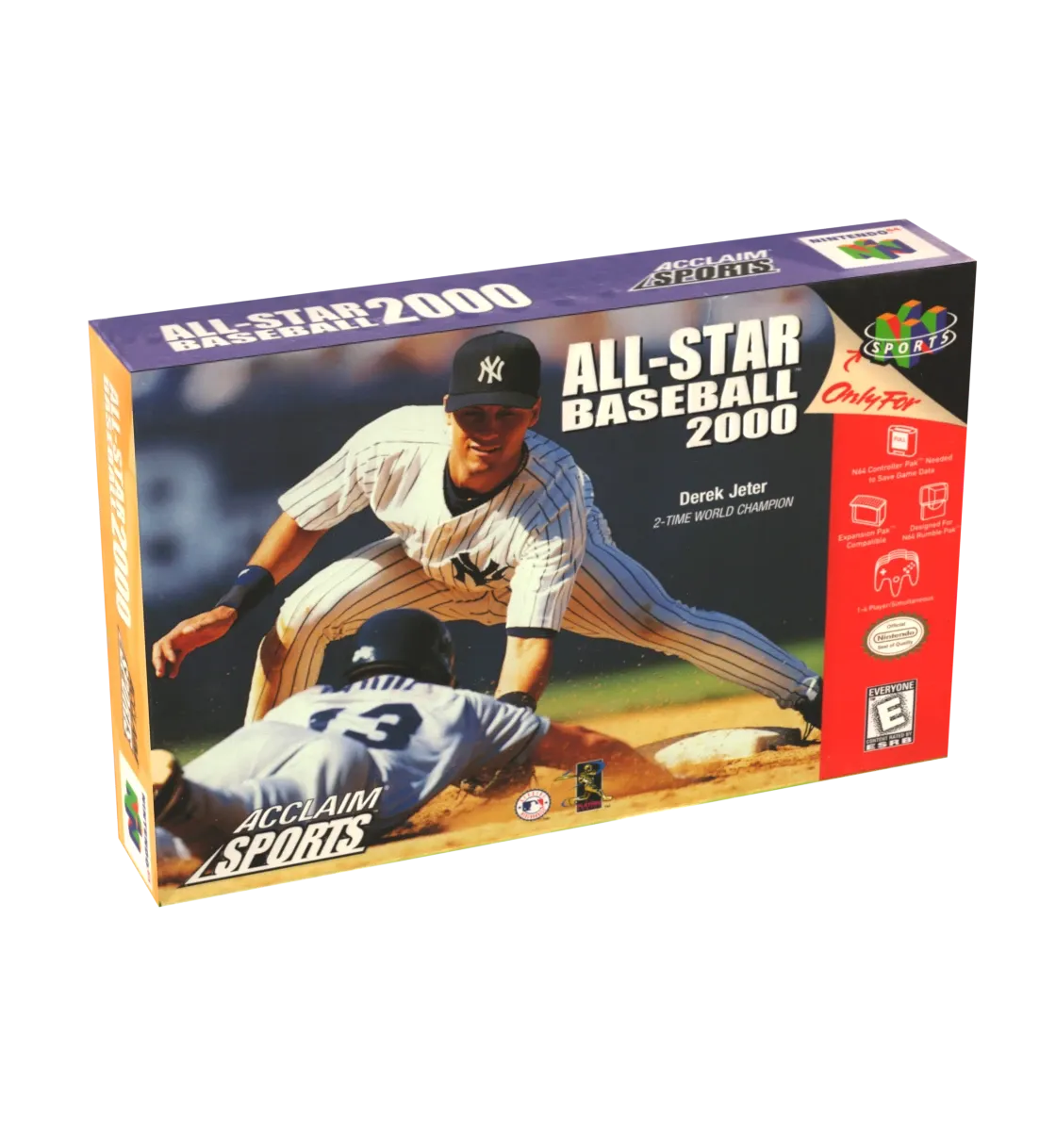 All Star Baseball 2000 Reproduction Box