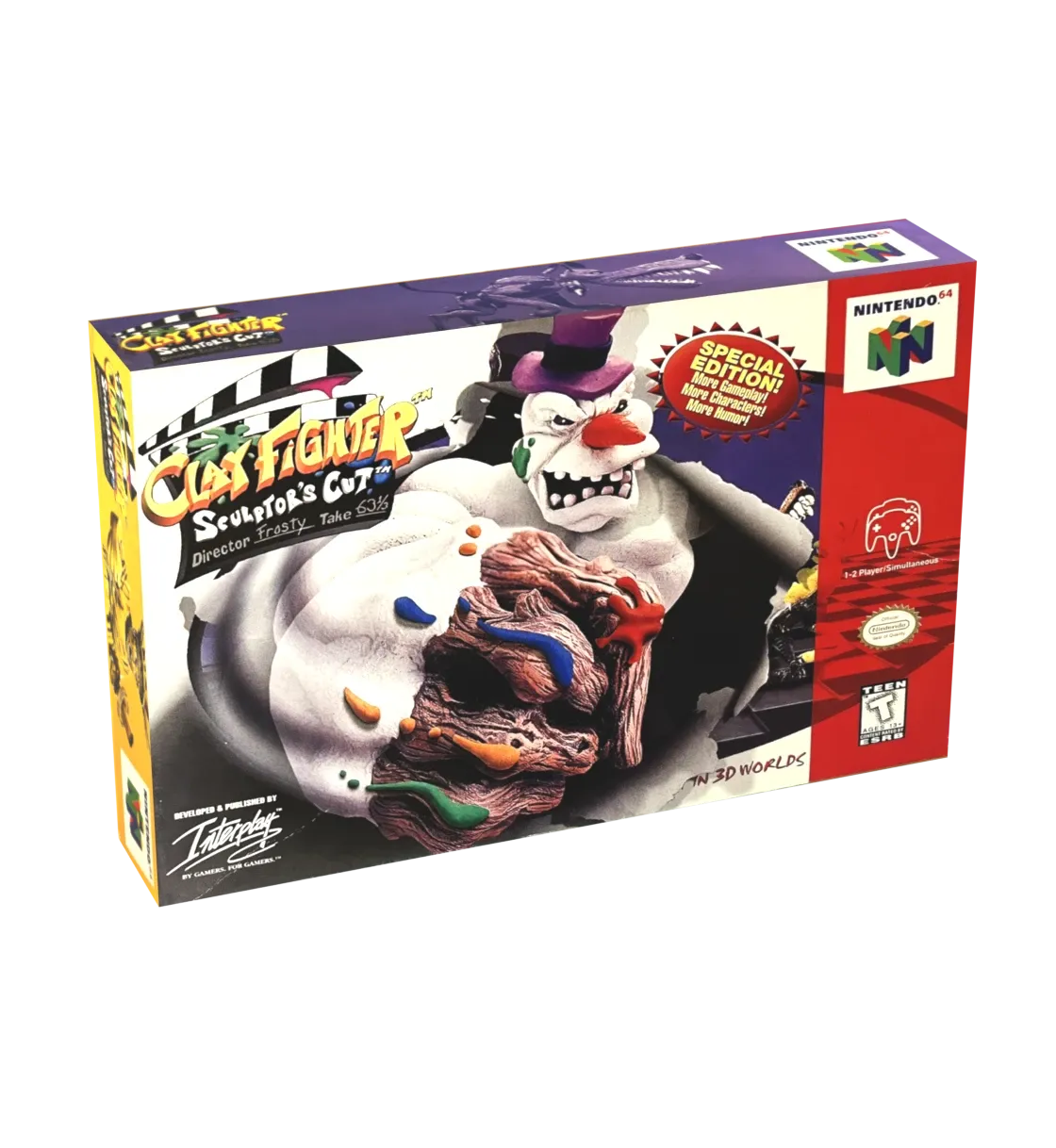 Clay Fighter Sculptor&#39;s Cut Reproduction Box