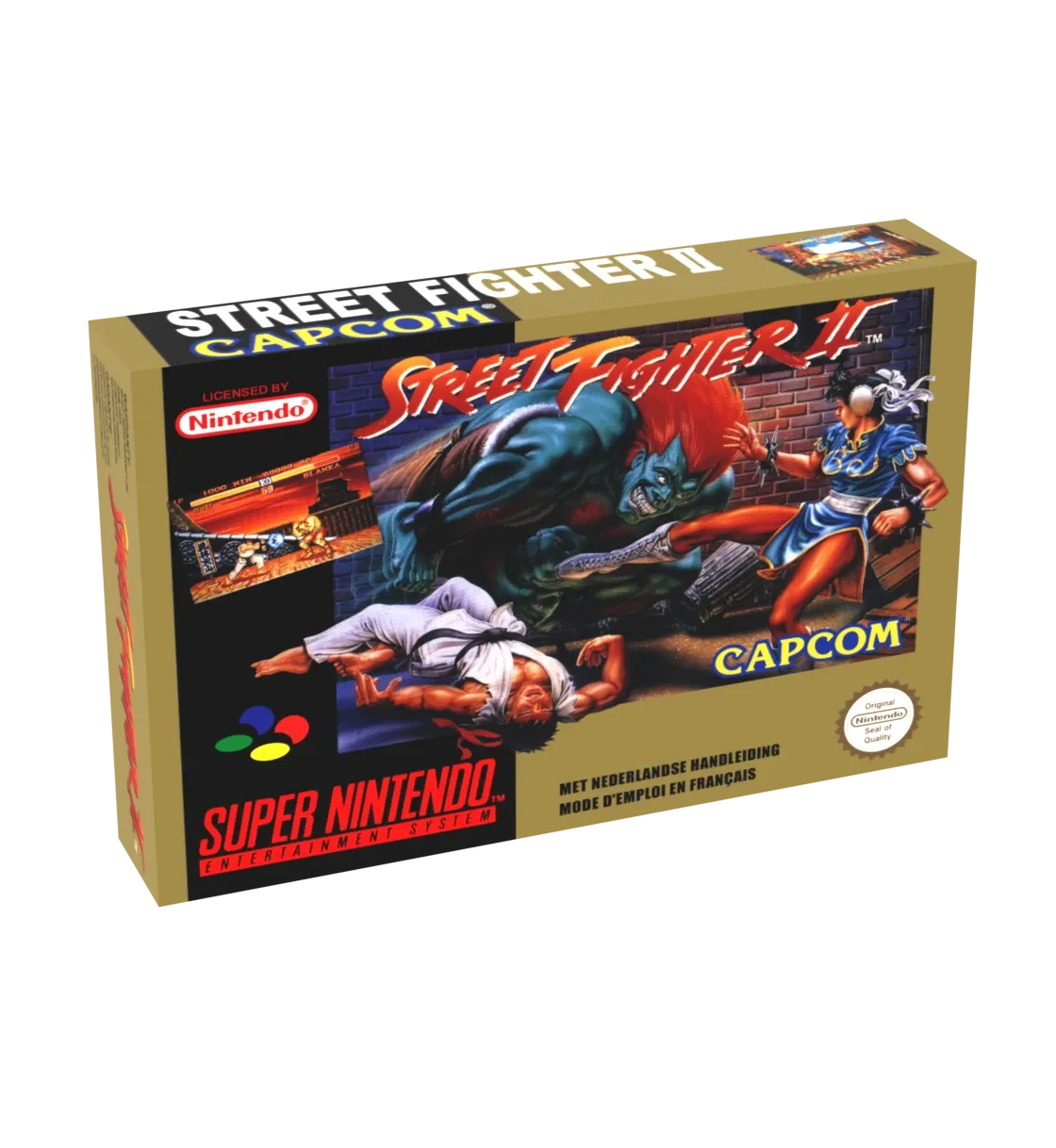 Street Fighter 2 Reproduction Box