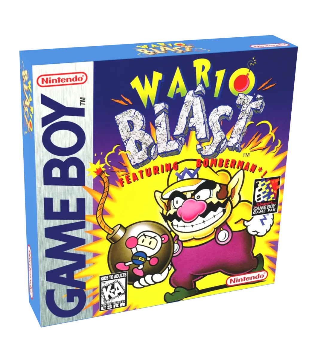 Wario Blast Reproduction Box
